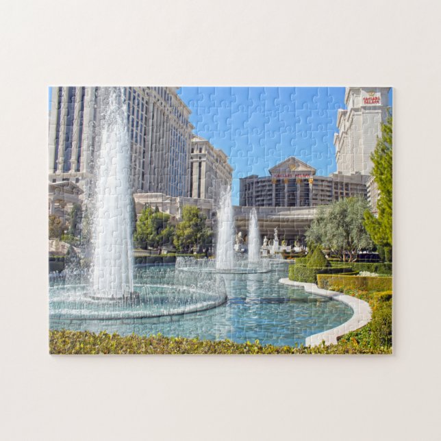 Brunnen in Las Vegas Nevada. Puzzle (Horizontal)
