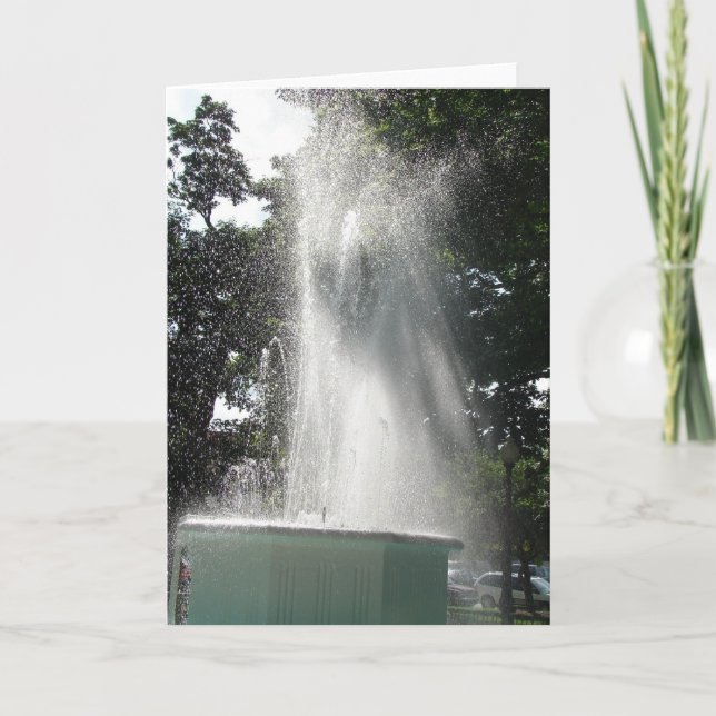 Brunnen in Washington, Iowa Karte (Vorderseite)