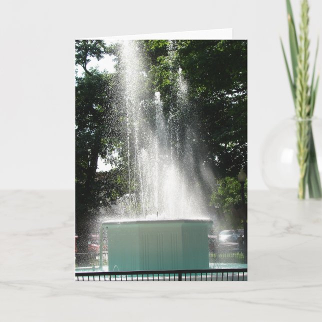 Brunnen in Washington, Iowa Karte (Vorderseite)