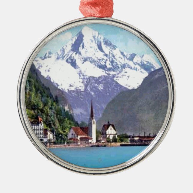 Brunnen, Luzerner See Ornament Aus Metall (Vorne)