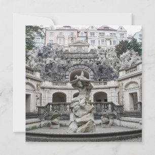 Brunnen mit Neptun-Statue in Prag Karte