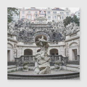Brunnen mit Neptun-Statue in Prag Magnetkarte