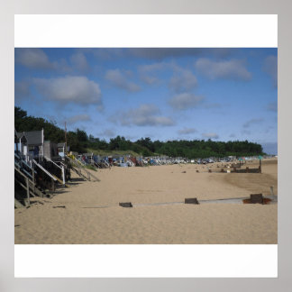 Brunnen neben dem Meeresufer Poster