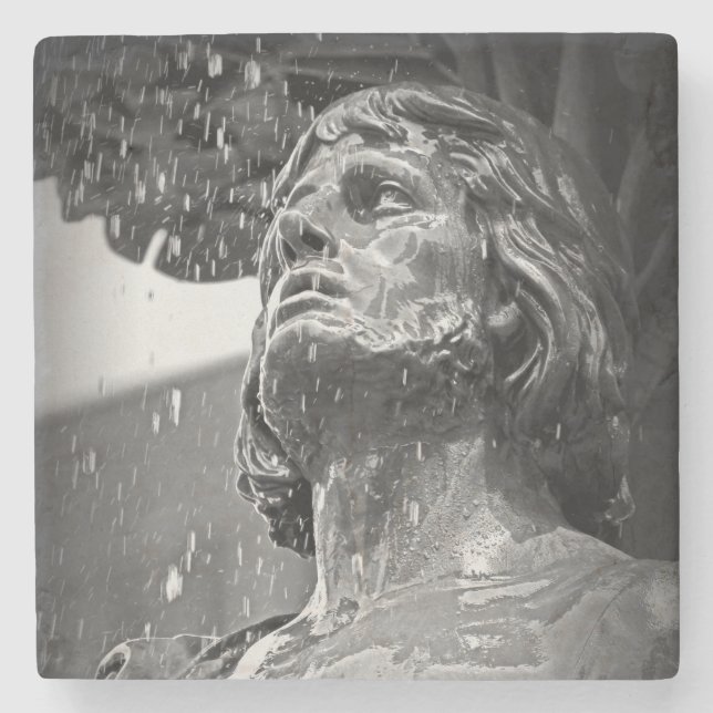 Brunnen-Platz - Cincinnati Steinuntersetzer (Vorderseite)