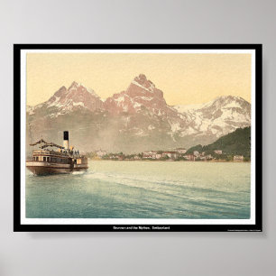 Brunnen und der Mythen, Schweiz Poster