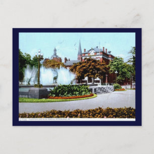 Brunnen- und Elchtempel, Pittsburgh 1913 Vintag Postkarte