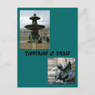 Brunnen von Paris Postkarte