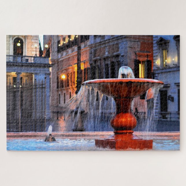 Brunnen von Rom. Puzzle (Horizontal)