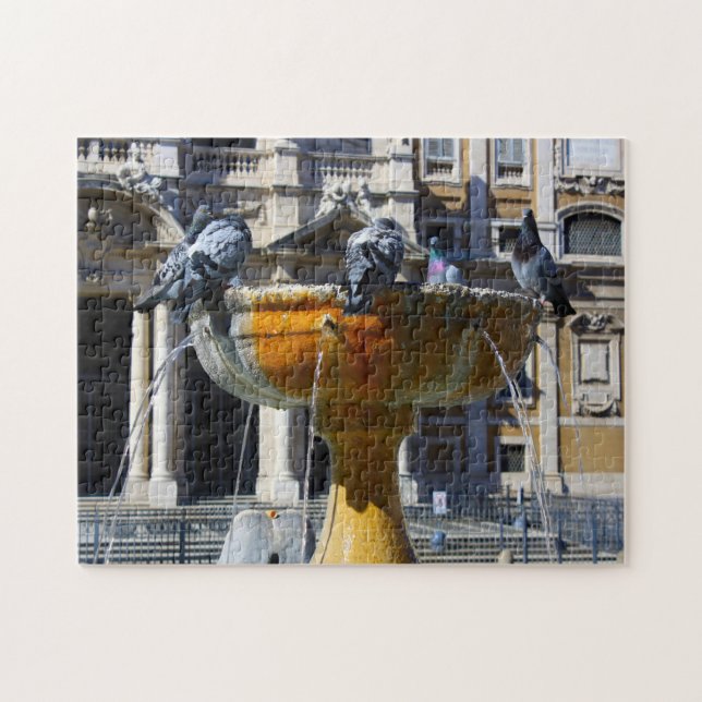 Brunnen von Rom. Puzzle (Horizontal)