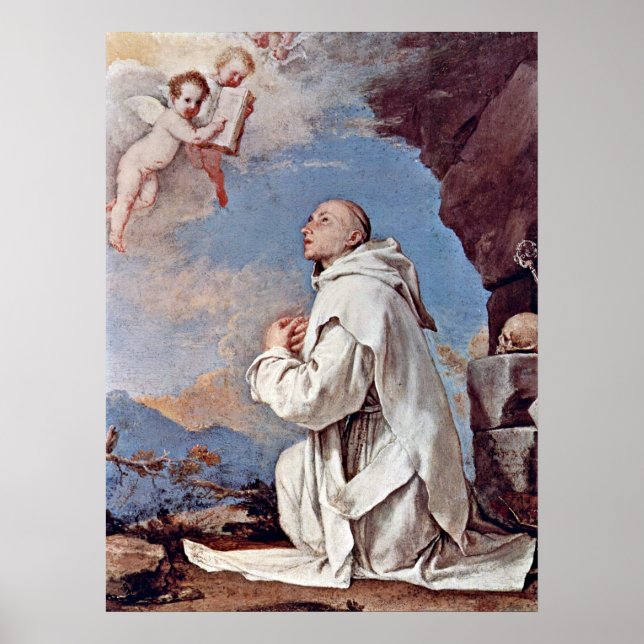 Bruno, Carthusian von Jusepe de Ribera Poster (Vorne)