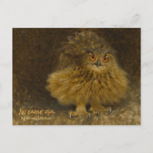 Bruno Liljefors Eagle owl CC0710 Wildlife Postkarte