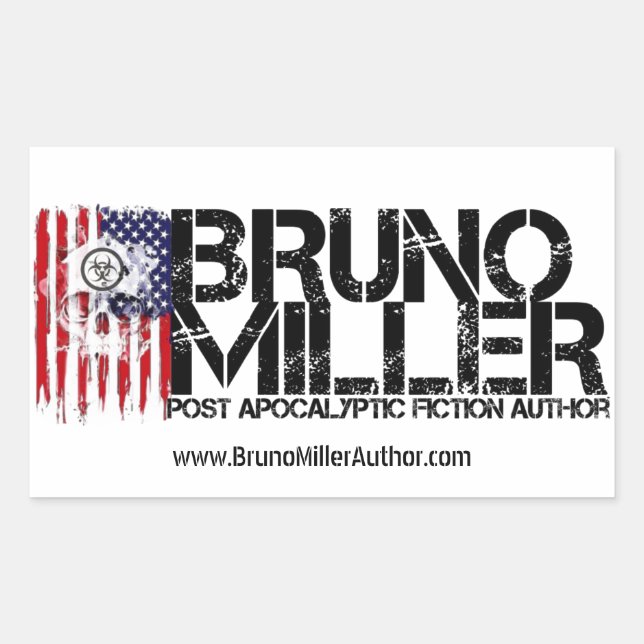 Bruno Miller Logo-Aufkleber Rechteckiger Aufkleber (Vorderseite)