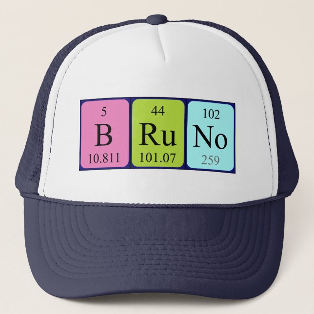 Bruno Periodenname Truckerkappe (Vorderseite)