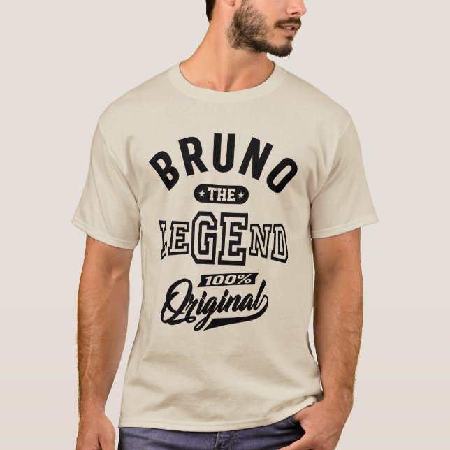 Bruno Personalisiert Name Geburtstagsgeschenk T-Shirt (Vorderseite)