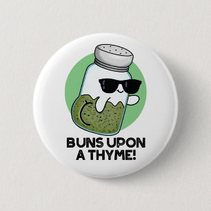 Bruns auf einem Thyme Funny Herb Pub Button
