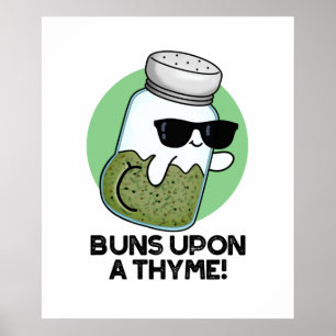 Bruns auf einem Thyme Funny Herb Pub Poster