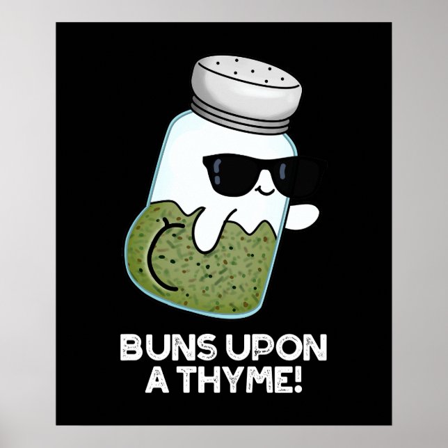 Bruns auf einem Thyme Funny Kraut Pub Dark BG Poster (Vorne)