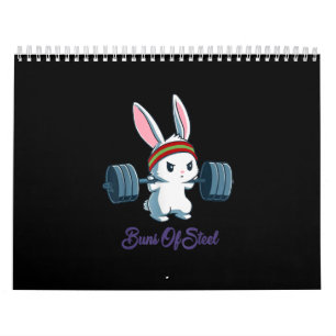 Bruns von Ness Rabbit Bunny Lover Gym Workout Funn Kalender