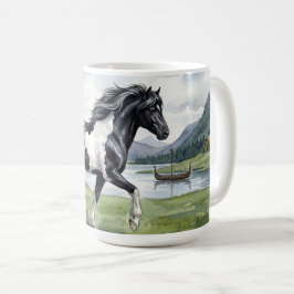 Brunskjottur Black pinto Icelandic Kaffeetasse