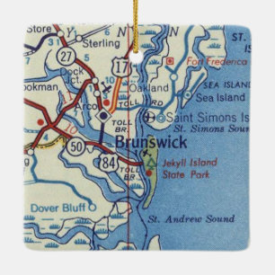 Brunswick GA Jekyll Island Keramikornament