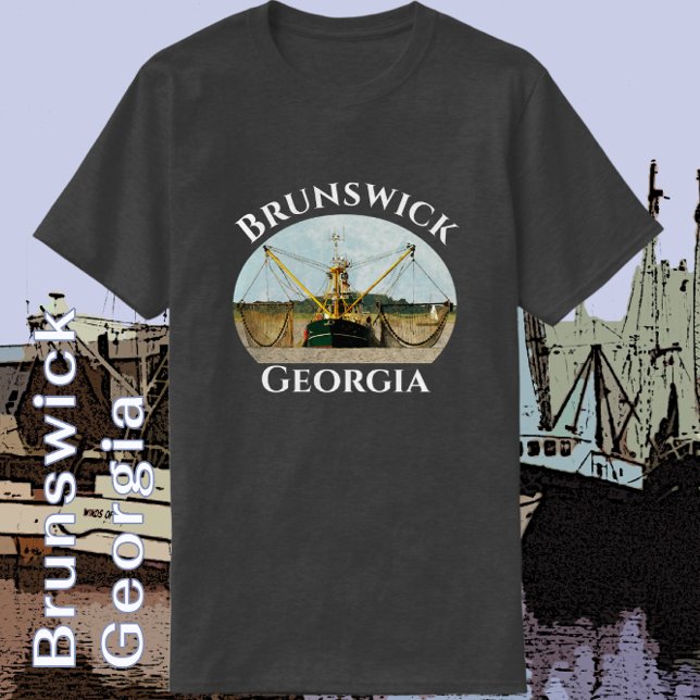 Brunswick Georgia Handsome Shrimp Boat T - Shirt (Von Creator hochgeladen)
