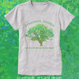 Brunswick Georgia Live Oak Tree T-Shirt