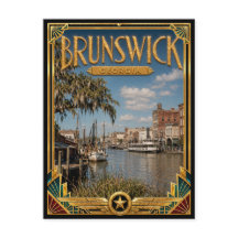 Brunswick Georgia Vintage Art Deco Golden Age