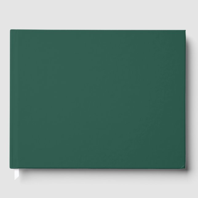 Brunswick Green Solid Color Gästebuch (Vorderseite)