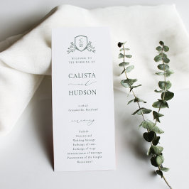 BRUNSWICK WAPPEN Wedding Programm