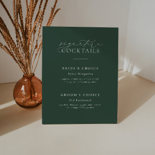 BRUNSWICK Wedding Signature Drinks Sockelschild