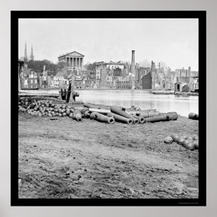 Brurned District and Hauptstadt in Richmond, VA 18 Poster