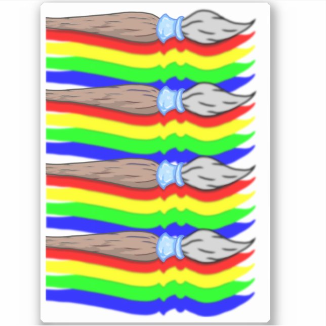 Brush-by-Me Aufkleber (Vorderseite)