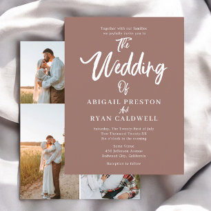 Brush Calligraphy Budget Wedding Postkarte