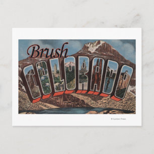 Brush, ColoradoGroße BuchstabenszenenBrush, CO Postkarte