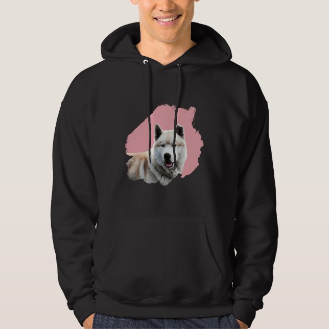 Brush Dog Husky Hoodie (Vorderseite)
