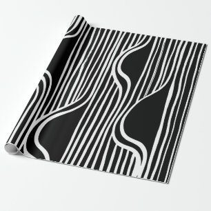 Brush Grunge Muster. Weiß und schwarz Vintag. Abs. Geschenkpapier