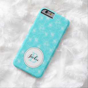 Brush Kirsche lilly floral Aqua iPhone Gehäuse Barely There iPhone 6 Hülle