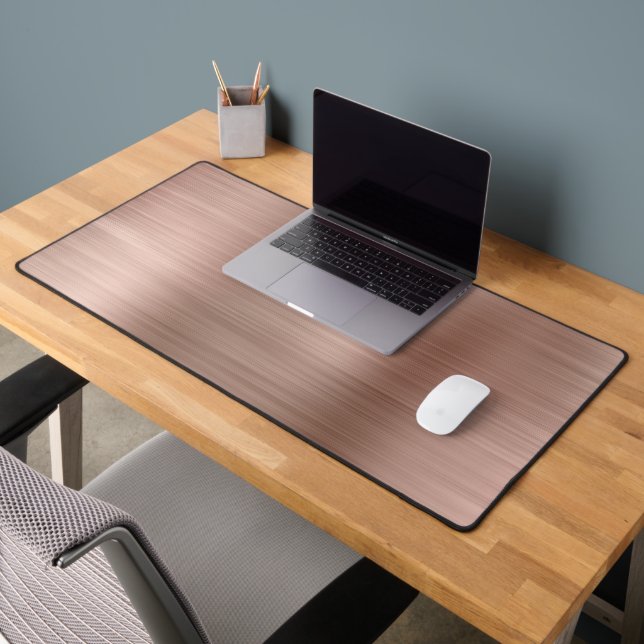 Brush Metallic Rose Gold Desk Mat Schreibtischunterlage (Büro 2)