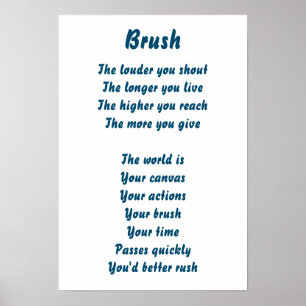 Brush Poster