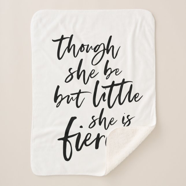 Brush Script Little Aber Fierce William Shakespear Sherpadecke (Vorderseite)