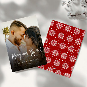 Brush Script Merry & Married Couples Weihnachten