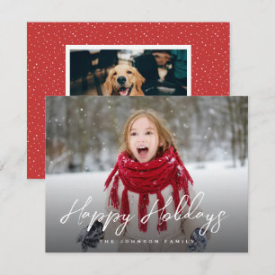 Brush Script Voll Foto Weihnachten