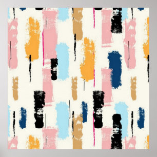 Brush Stroke Abstrakt Poster