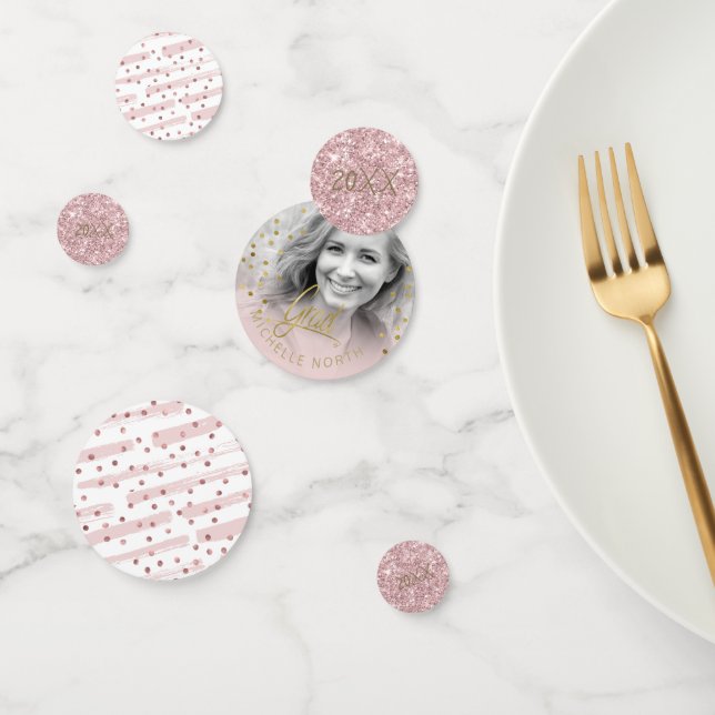 Brush Strokes & Confetti Rose Gold ID511 Konfetti (Gruppe)