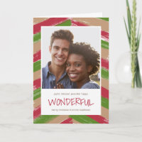 Brush Strokes Foto von Christmas Greeting Card