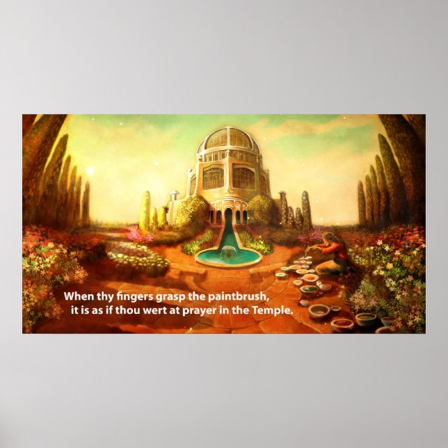 Brush Temple Poster (Vorne)