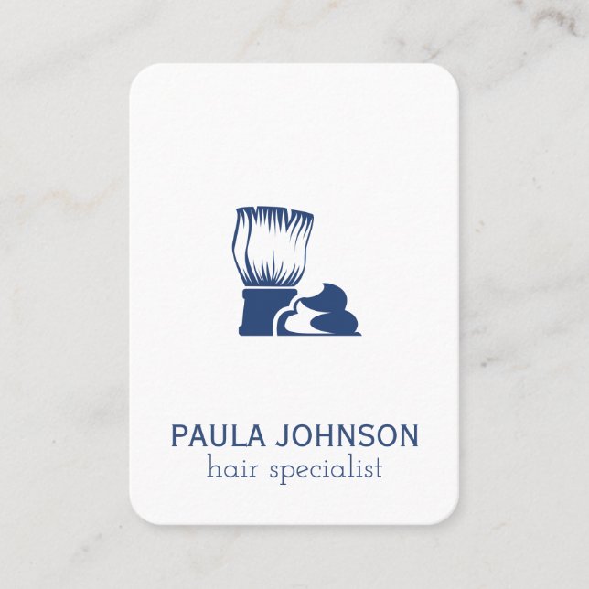 Brush und Rasiercreme Visitenkarte (Vorderseite)