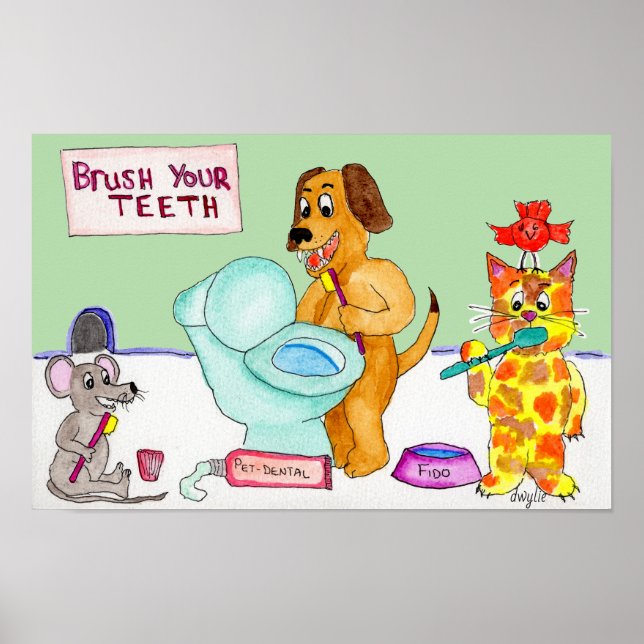 Brush your Teeth! Poster (Vorne)