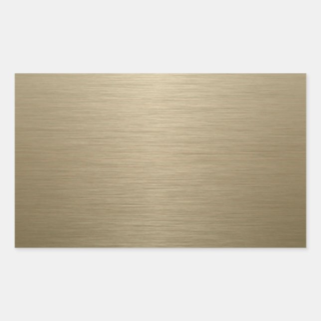 Brushed Bronze Rechteckiger Aufkleber (Vorderseite)