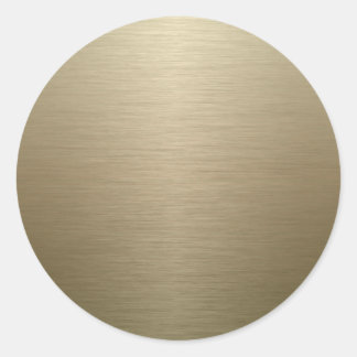 Brushed Bronze Runder Aufkleber